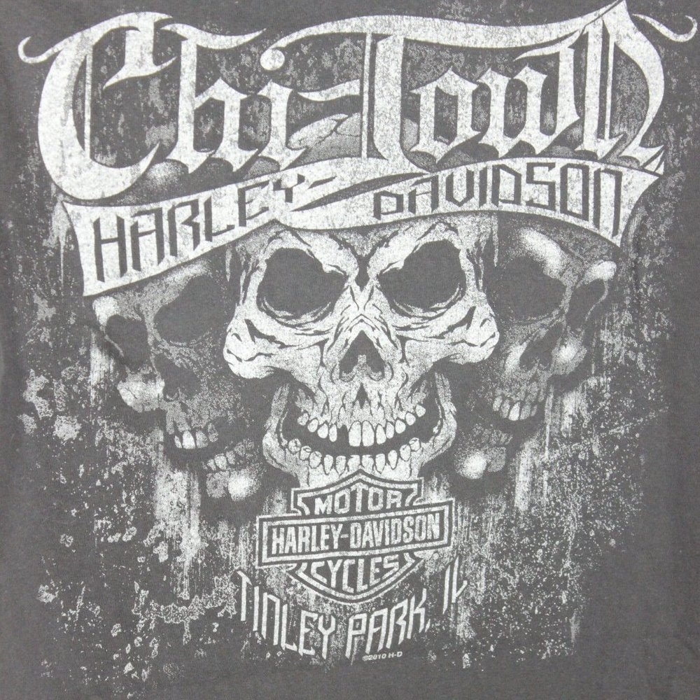 Harley Davidson 2010 Chi-Town T-Shirt Men's Large